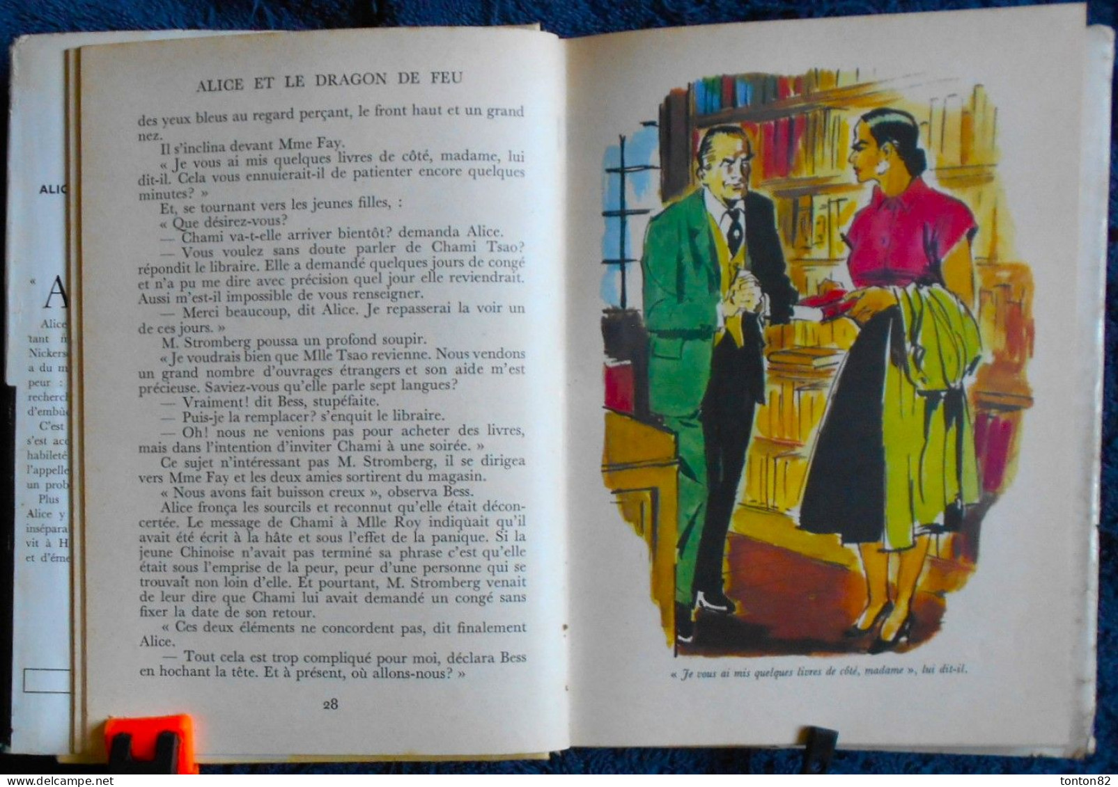 Caroline Quine - ALICE et le le Dragon de feu - Idéal Bibliothèque  264 - ( 1964 ) .