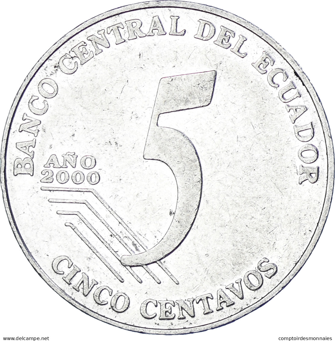 Monnaie, Équateur, 5 Centavos, Cinco, 2000 - Ecuador