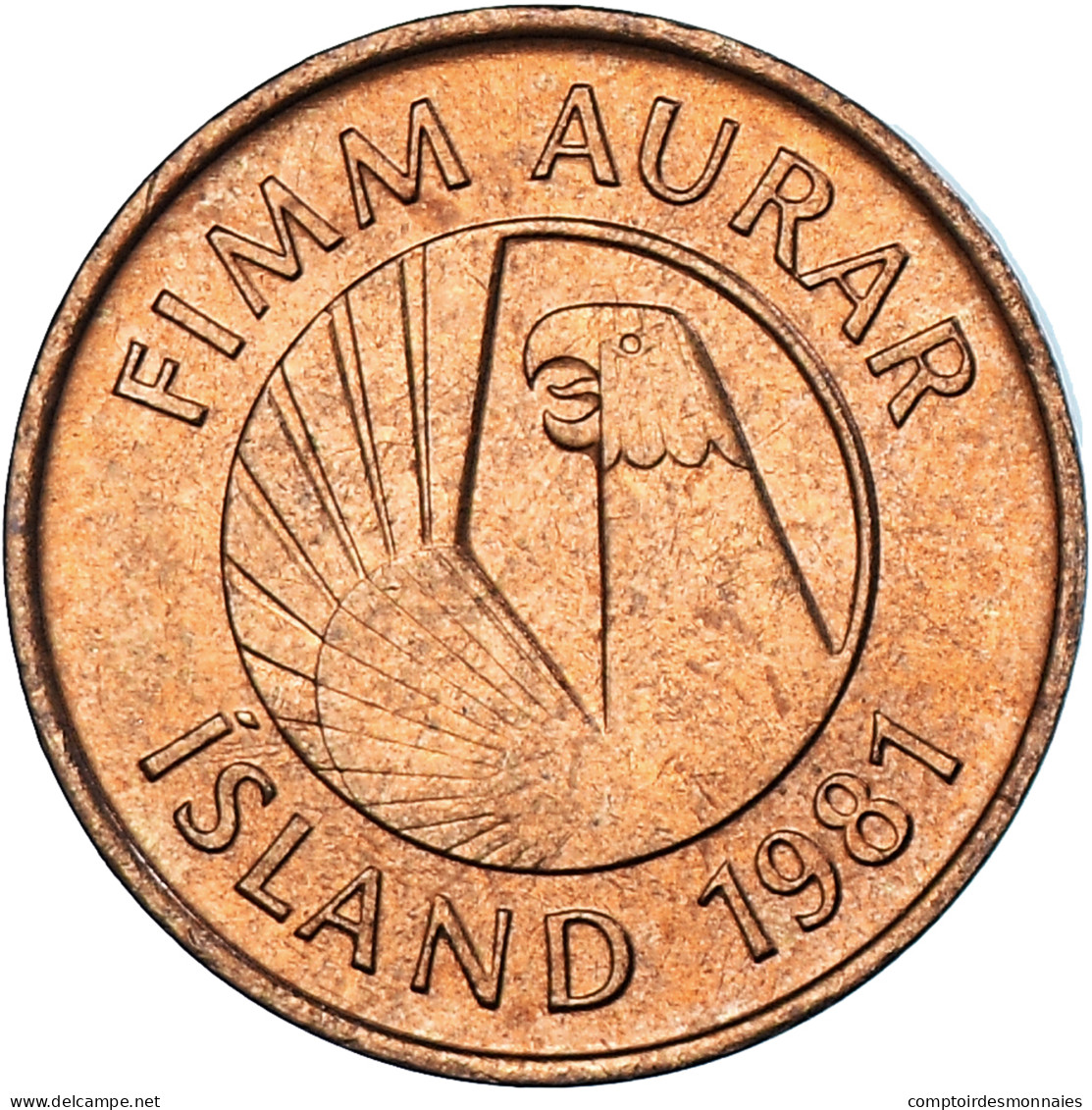 Monnaie, Islande, 5 Aurar, 1981 - Islande