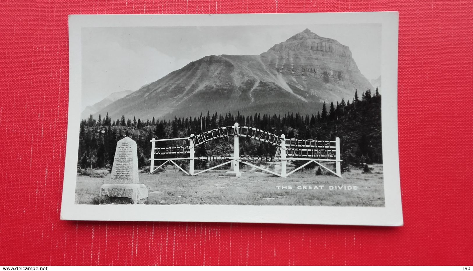 Border/grenze.Alberta/British Columbia.The Great Divide. - Other & Unclassified