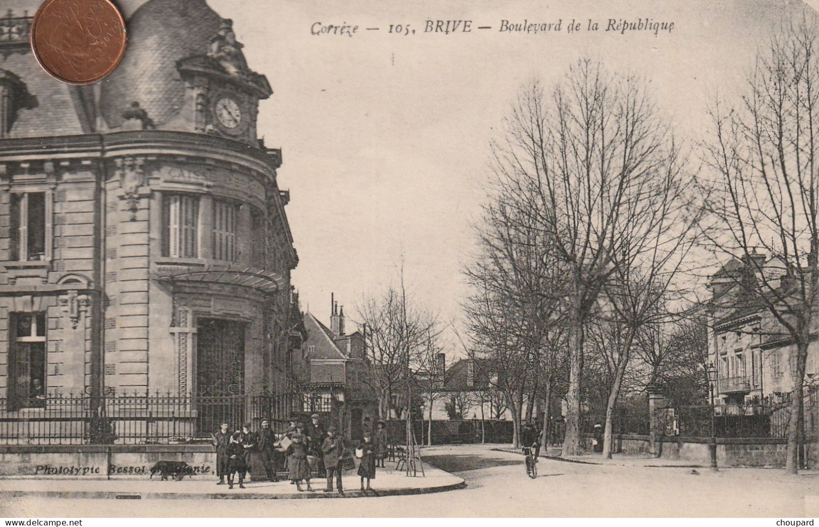 19 - Carte Postale Ancienne De  BRIVE     Boulevard De La République - Brive La Gaillarde