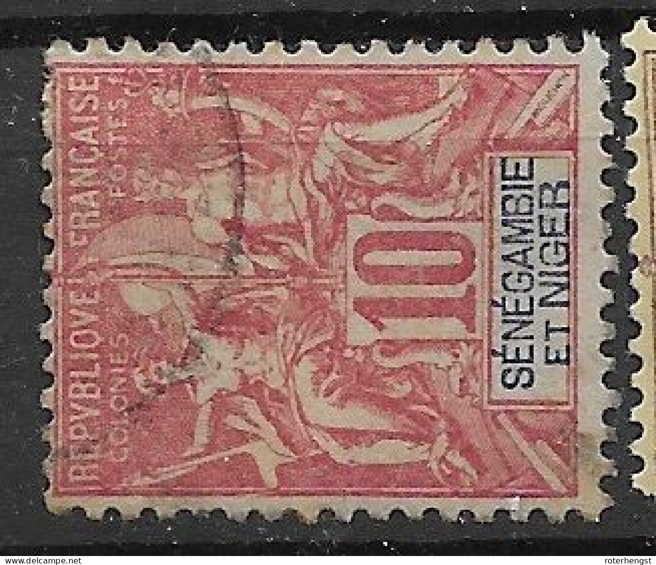 Dahomey VFU 1903 8 Euros - Usados