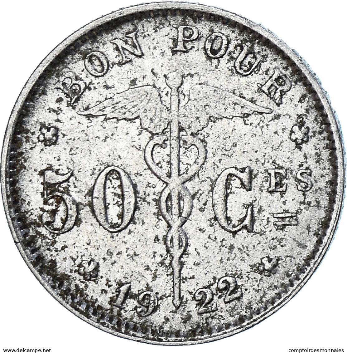 Monnaie, Belgique, 50 Centimes, 1922 - 50 Cents
