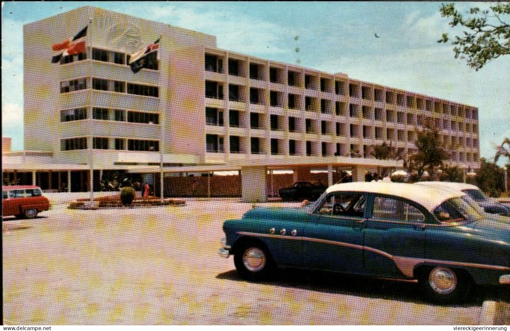 ! 1962 Ansichtskarte, Auto, Cars, Hotel Paz, Dominicana - Passenger Cars