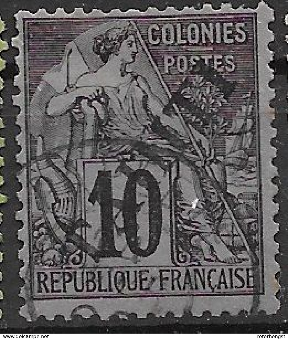 Tahiti VFU 60 Euros 1893 - Used Stamps