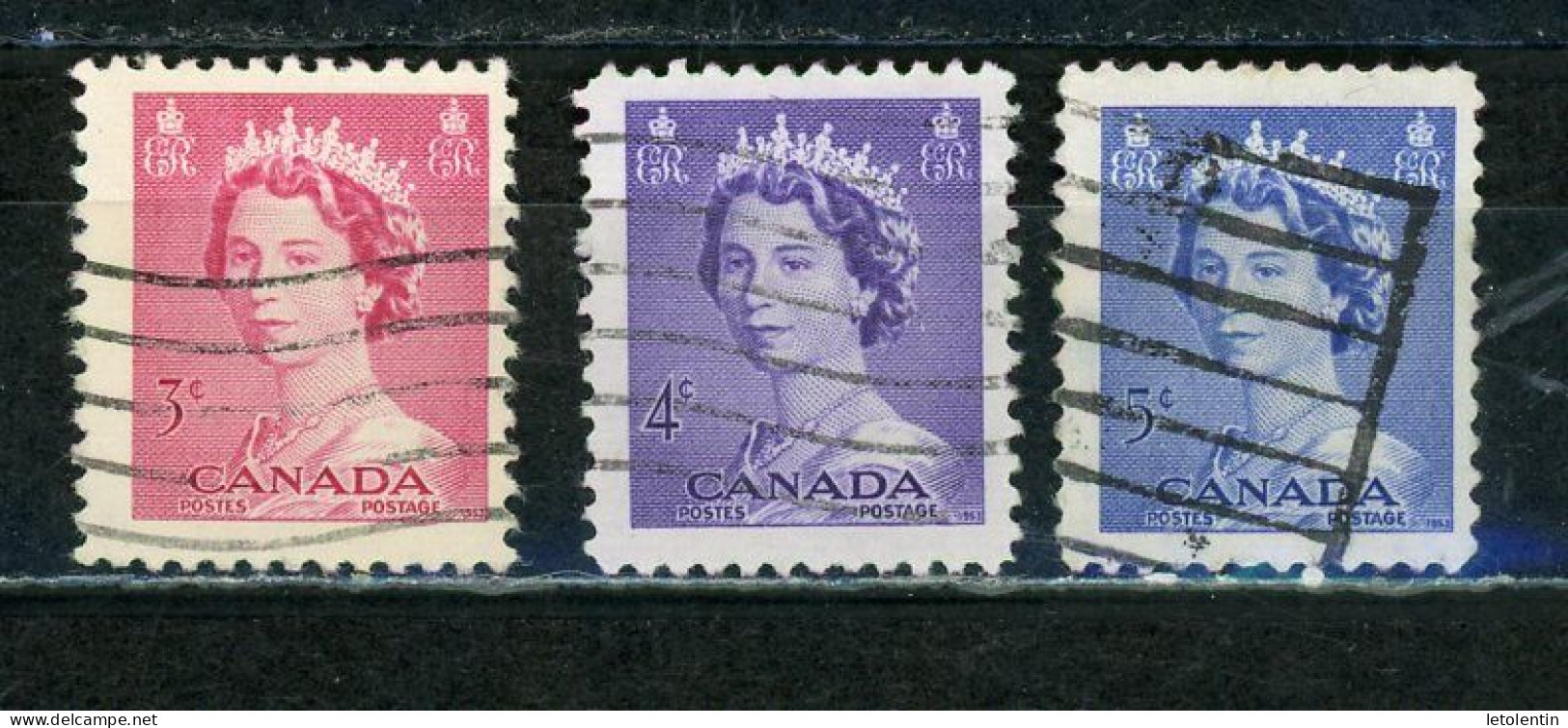 CANADA - ELISABETH II - N° Yvert 262+263+264 Obli. - Used Stamps