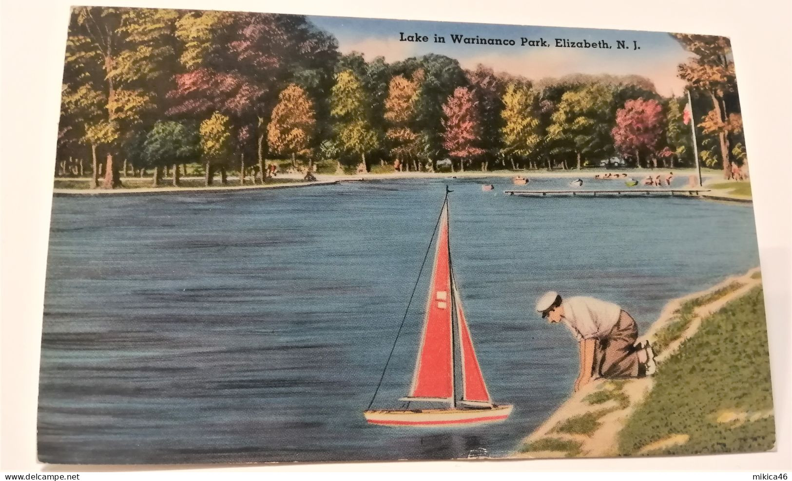 UNITED STATES - NEW JERSEY - ELIZABETH - LAKE IN WARINANCO PARK - 1968 - Elizabeth