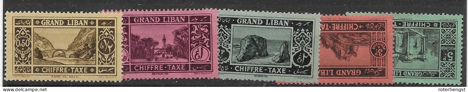 Grand Liban Mh * 1925 12,25 Euros (2 Pia Avec Petit Aminci, Small Thin) - Postage Due