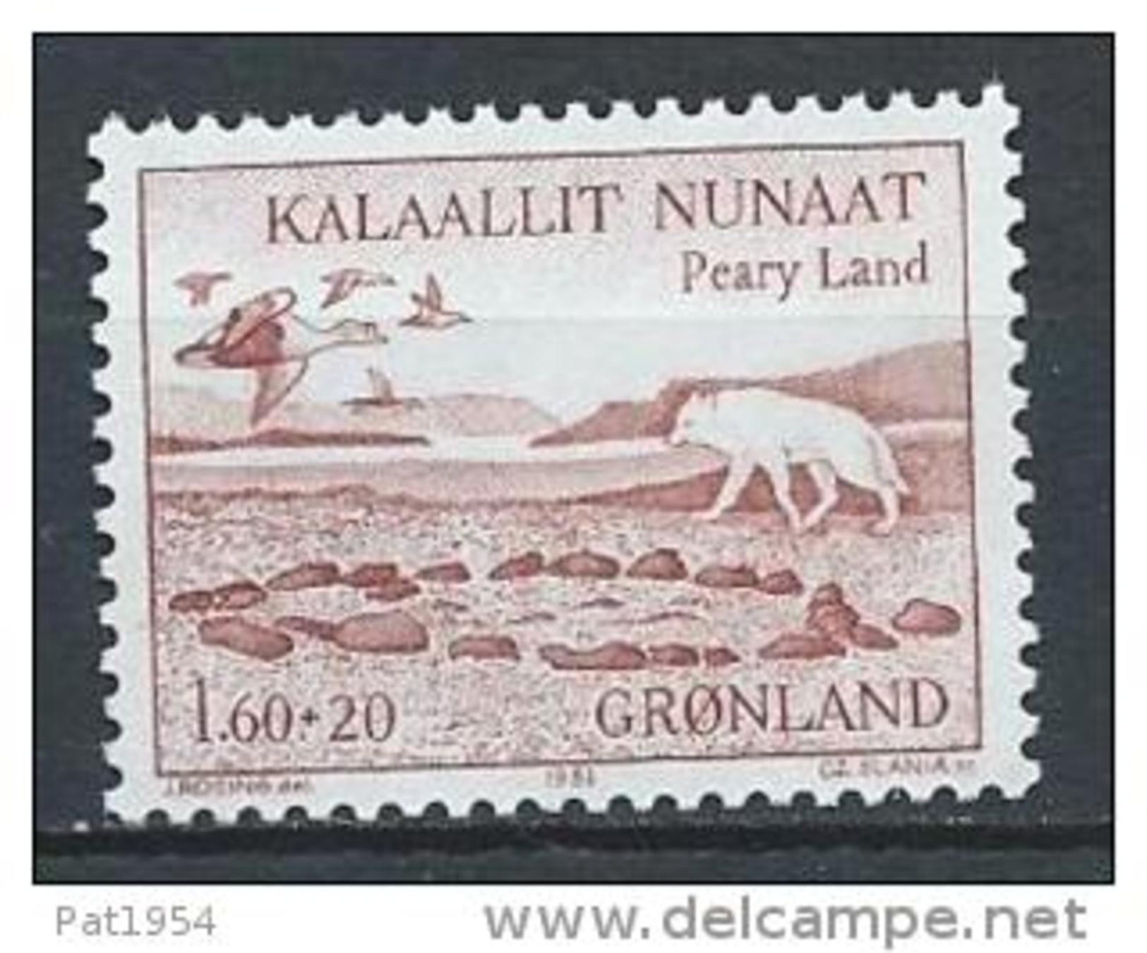 Groënland 1981 N°118 Neuf Expéditions Danoises Avec Loup Et Canard - Nuevos