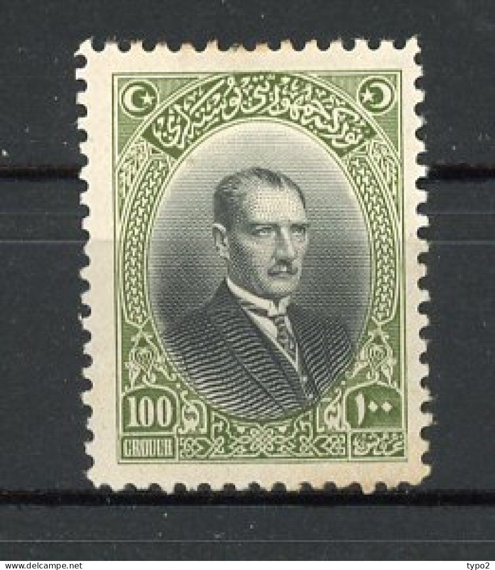 TUR 1926  Yv. N° 707  * 100gr  Mustapha Kemal   Cote 42,5 Euro BE   - Neufs