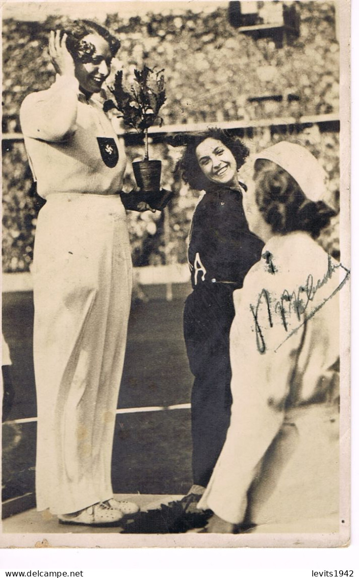 JEUX OLYMPIQUES - AUTOGRAPHE DE MEDAILLES OLYMPIQUES - CONCURRENTS DE POLOGNE - - Autogramme