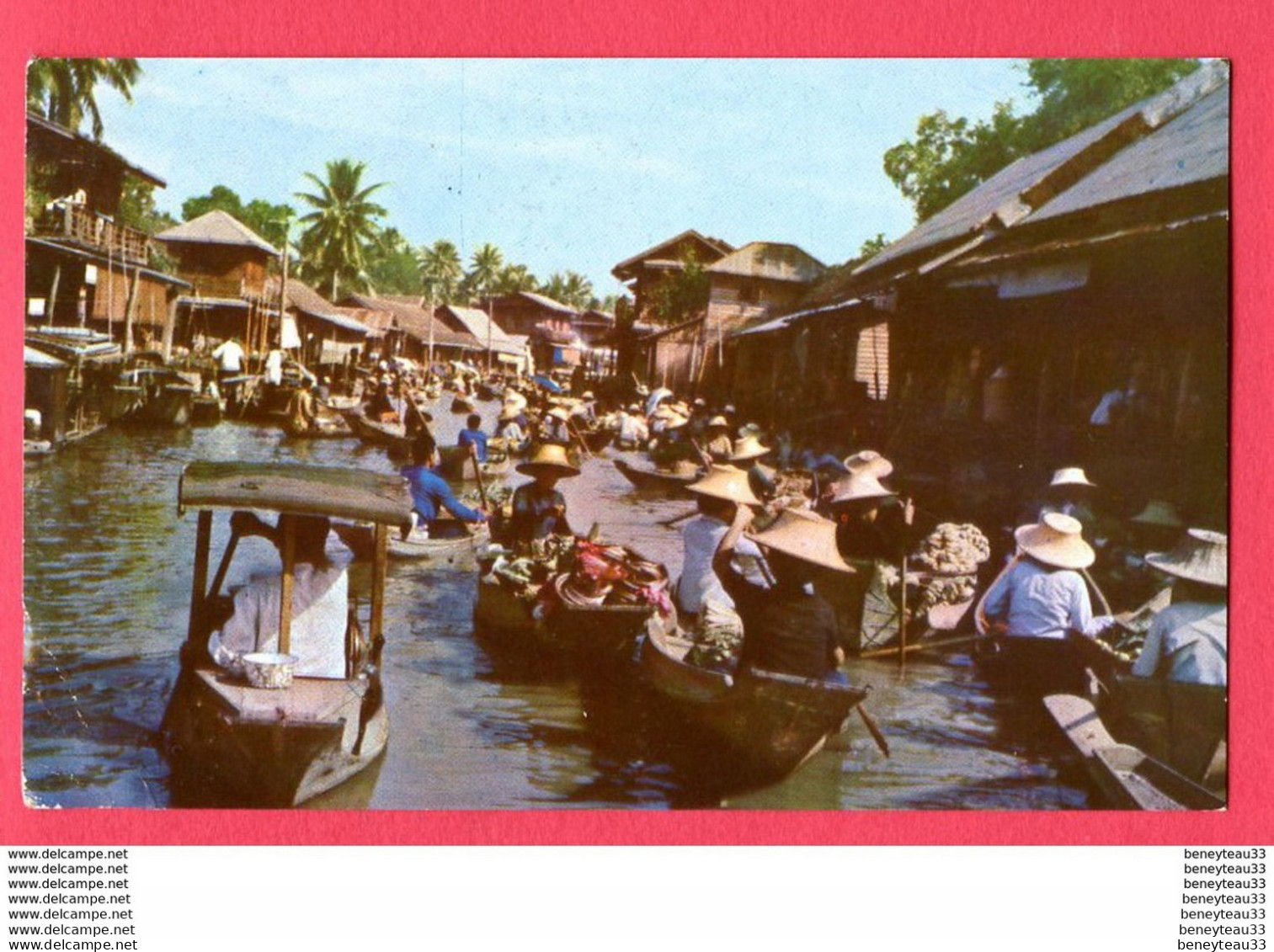 CPA (Réf : X888) N° 316 Dhonburi, (ASIE THAILAND) Scene Of The Floating Market - Thaïlande