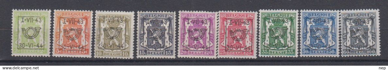 BELGIË - OBP - 1943 - PRE 502/10 (25 Type D) (Mooi) - MNH** - Typos 1936-51 (Petit Sceau)