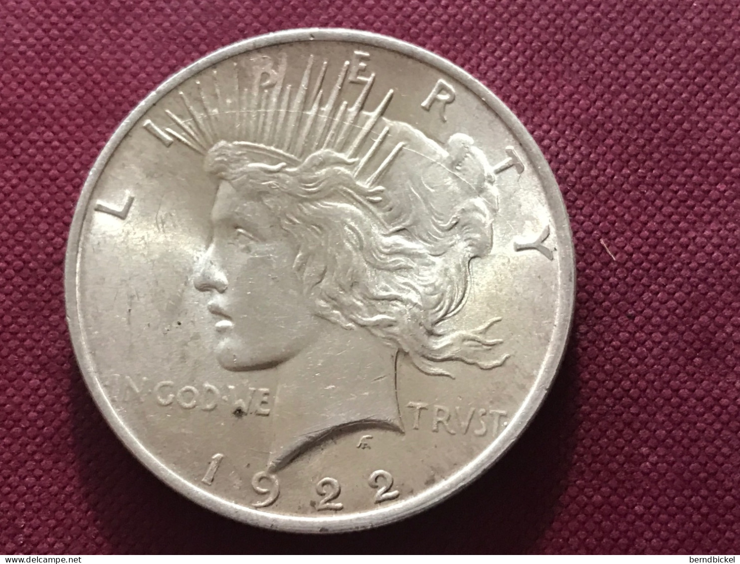 Münze Münzen Umlaufmünze USA 1 Dollar 1922 Ohne Münzzeichen - 1921-1935: Peace (Pace)