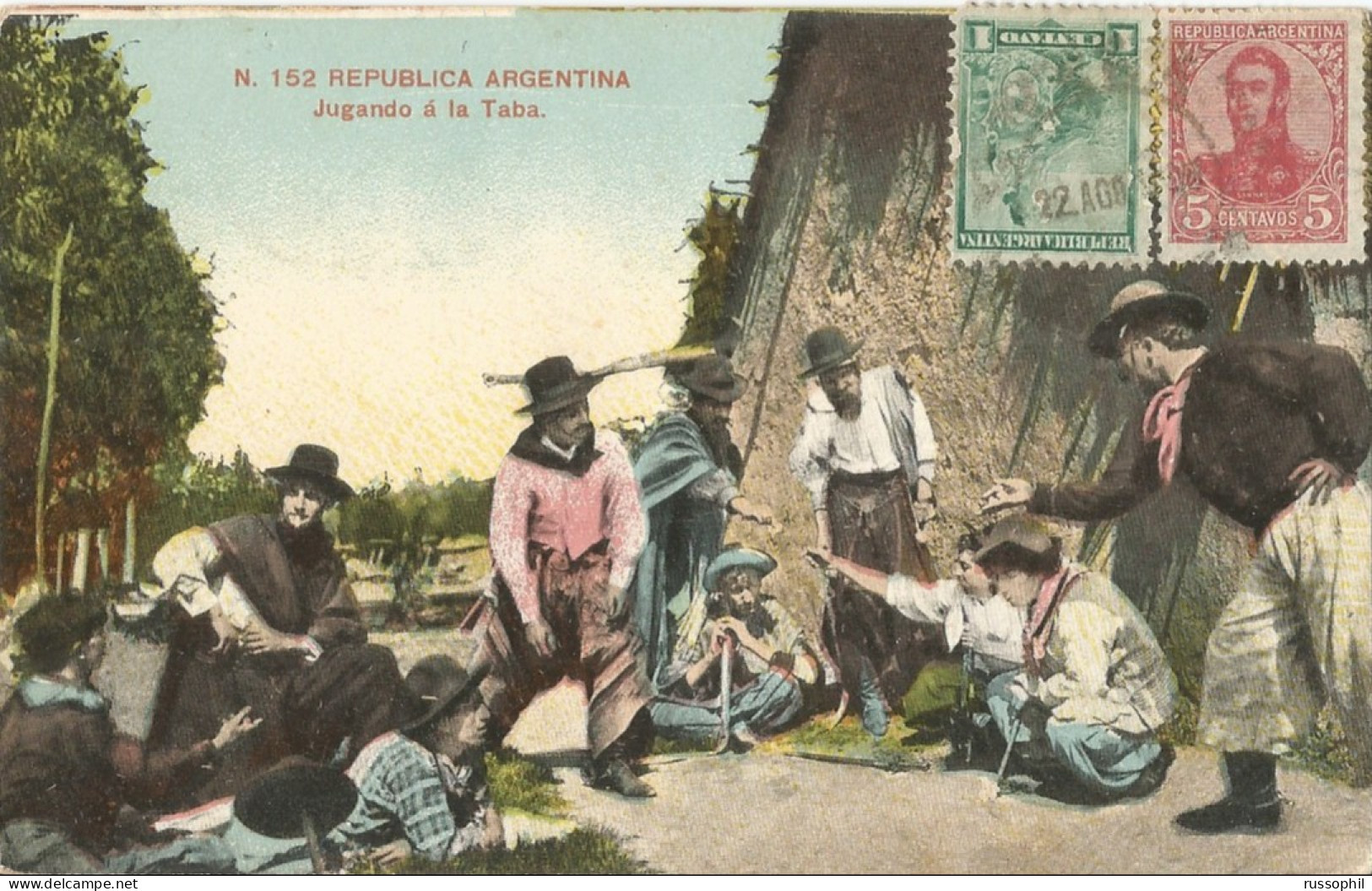 REPUBLICA. ARGENTINA - DIVERSIONES  CRIOLLAS - ED. FUMAGALLI N. 152 - 1910 - Amérique