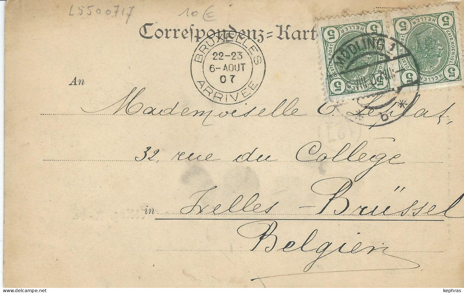 Autriche - Austria - Gruss Aus MÖDLING - Hôtel Nvei Raben - RARE CPA - Cachet De La Poste 1907 - Mödling