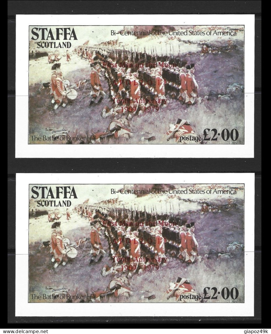 ● STAFFA Scotland 1976 ֍ ️200° Stati Uniti ● Battaglia Di Bunker Hill ● BF X 2 ● NON Dentellato ● £ 2 ● N. XX ● - Scotland