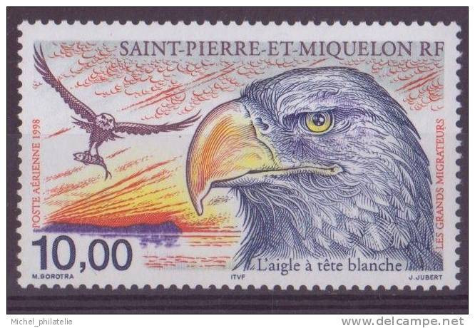 Saint Pierre Et Miquelon - Poste Aérienne - YT N° 78 ** - Neuf Sans Charnière - 1998 - Nuevos