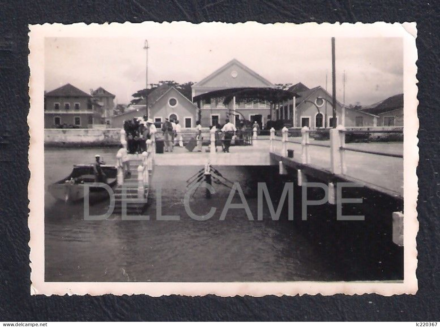 REAL PHOTO PORTUGAL S.TOMÉ E PRINCIPE - UMA VISTA DE UM CAIS - 1939 (ITS A PHOTO) - Sao Tome Et Principe