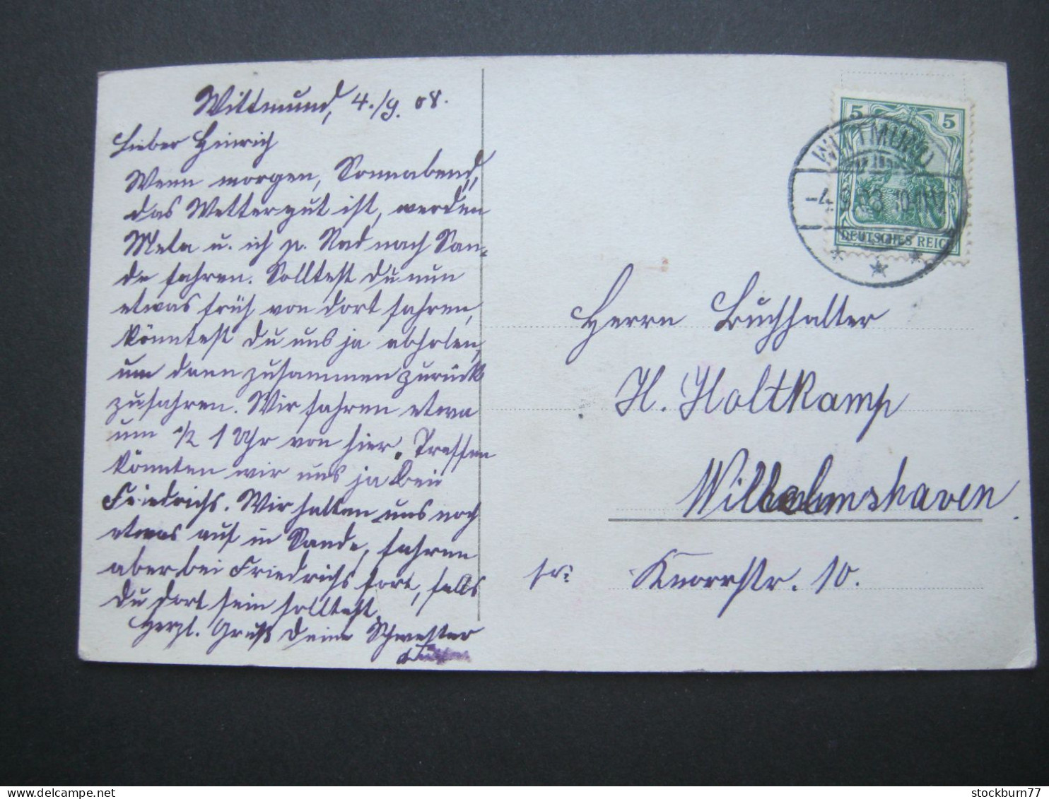 WITTMUND , Fotokarte Malergeschäft G.Kolk (oder ähnlich)   , Seltene Karte Um 1908 - Wittmund