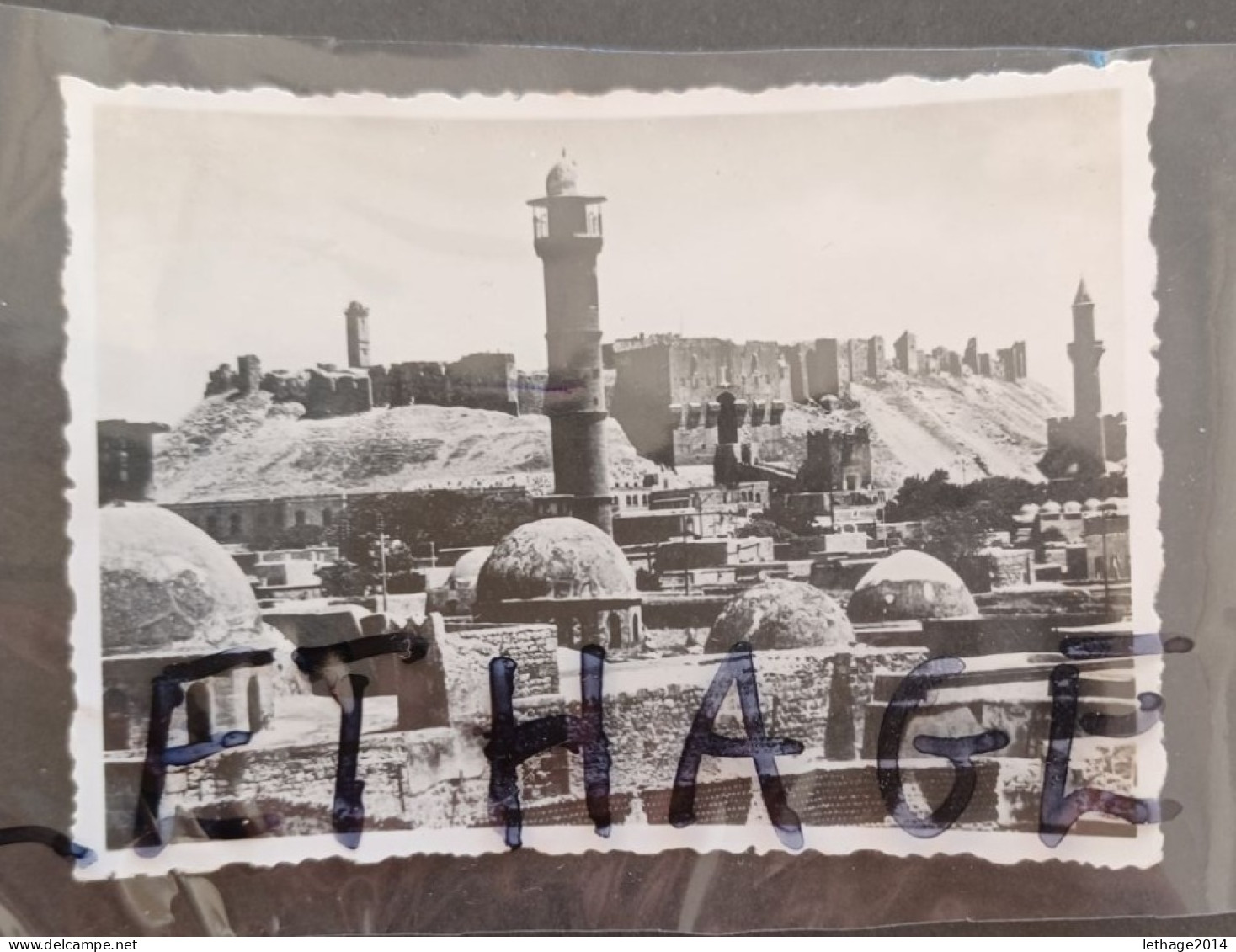 SYRIA  CITADELLE ALEPPO ORIGINAL ANTIQUE PHOTOGRAPH EARLY 1900s #1/29 PAPER VELOX - Asie