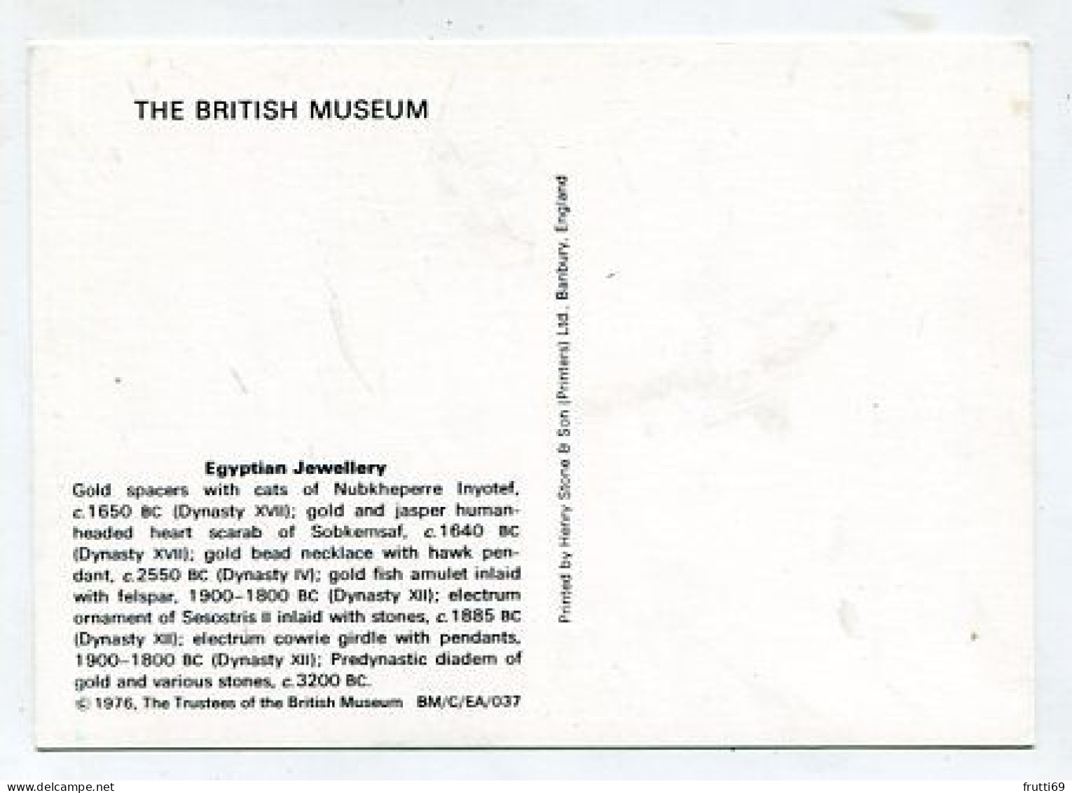 AK 164096 EGYPT / GREAT BRITAIN - The British Museum - Egypitan Jewellery - Musei