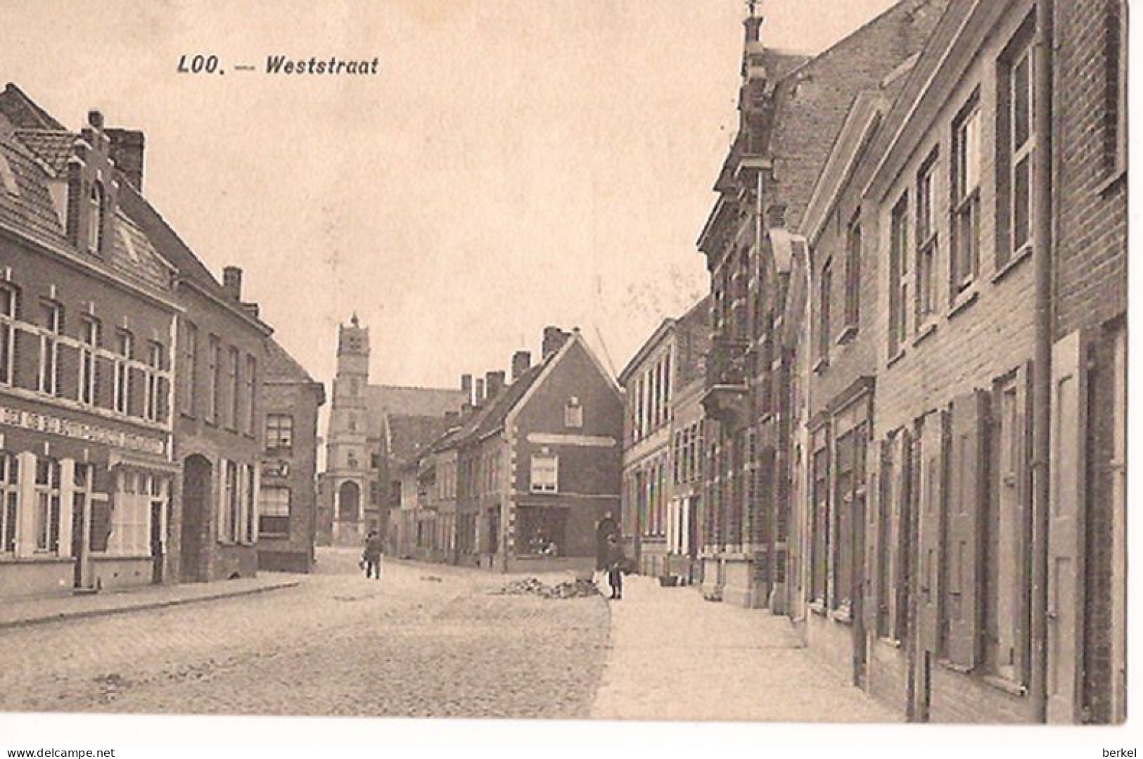 LOO WESTSTRAAT ESTAMINET IN DEN OS Militaire Post 30 ..1914 Re 170 /d1 - Lo-Reninge