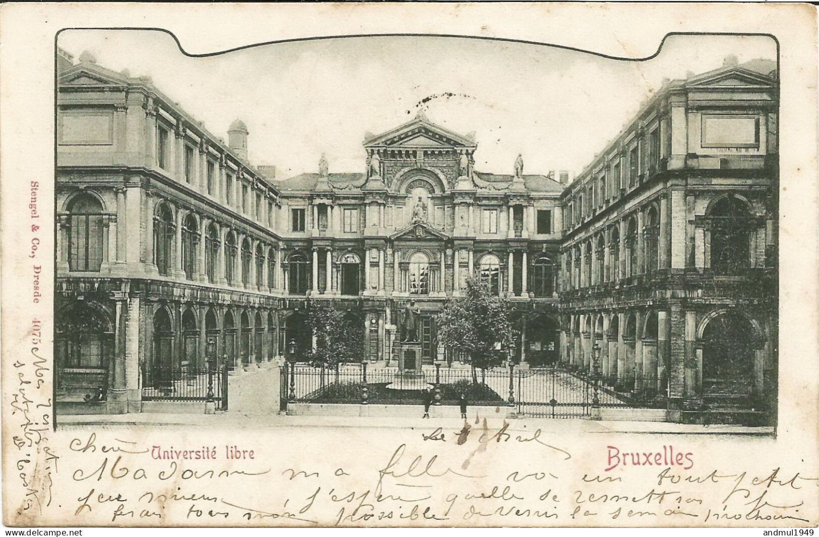 BRUXELLES - Université Libre - Oblitération De 1903 - Education, Schools And Universities