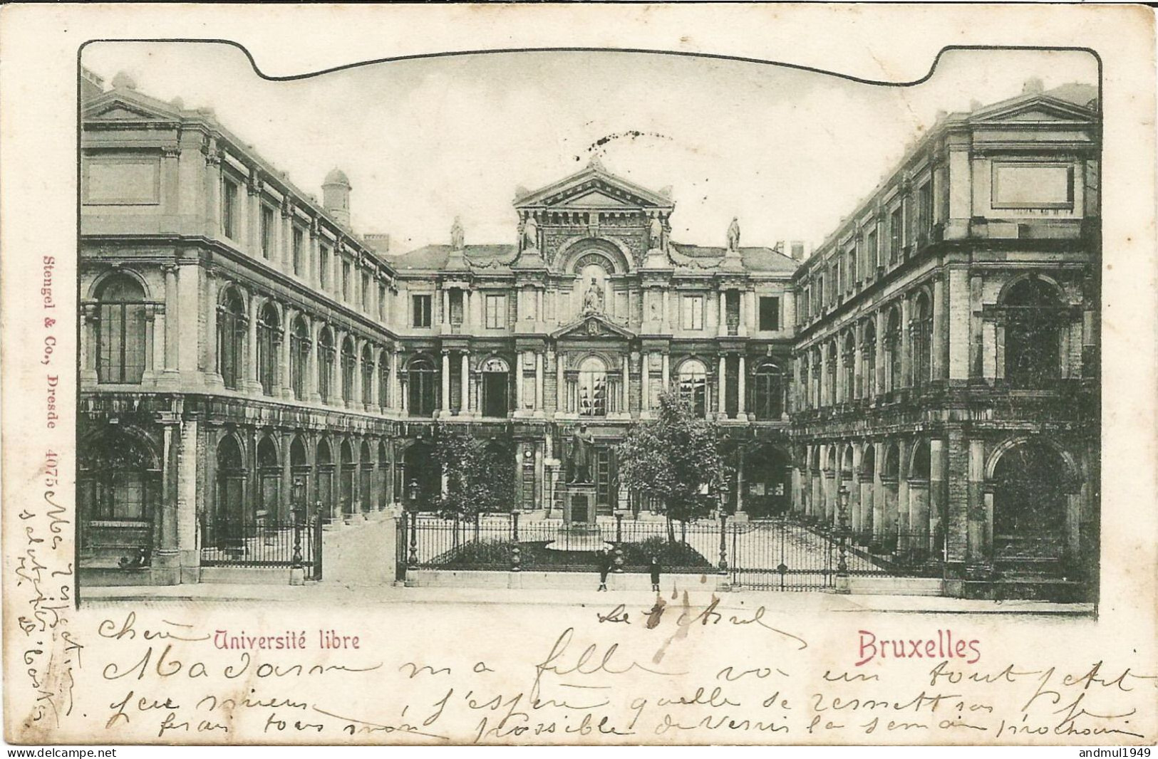 BRUXELLES - Université Libre - Oblitération De 1903 - Enseignement, Ecoles Et Universités