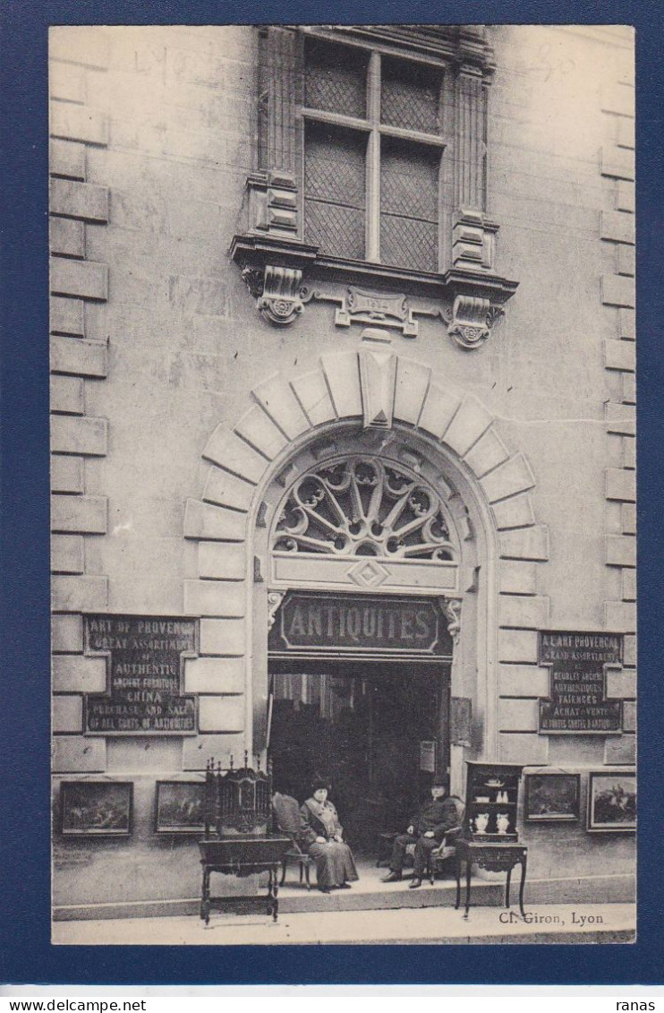 CPA [69] Rhône > Lyon > Commerce Shop Devanture Magasin Antiquités - Autres & Non Classés