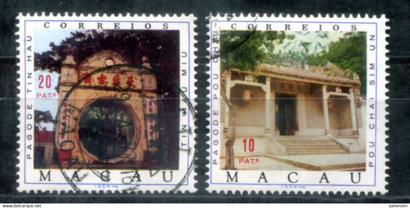 MACAO 465-466 Canc. - Pagode, Pagoda - MACAU - Used Stamps