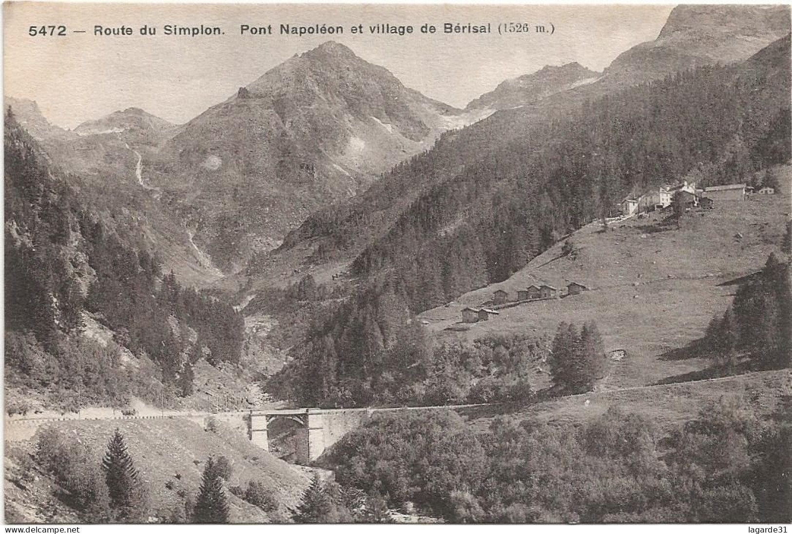 Hospice Du Simplon Et Route De Simplon 2 Cartes - Simplon