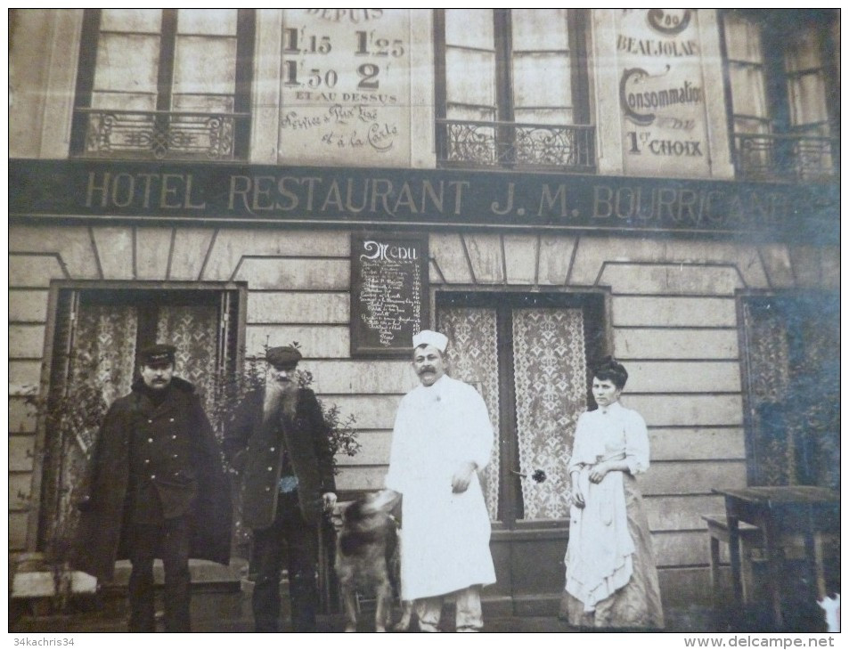 Carte Photo Hotel Restaurant J.M.Bourricand Surement Meximieux Ain Cachet à Date Au Dos - Ohne Zuordnung