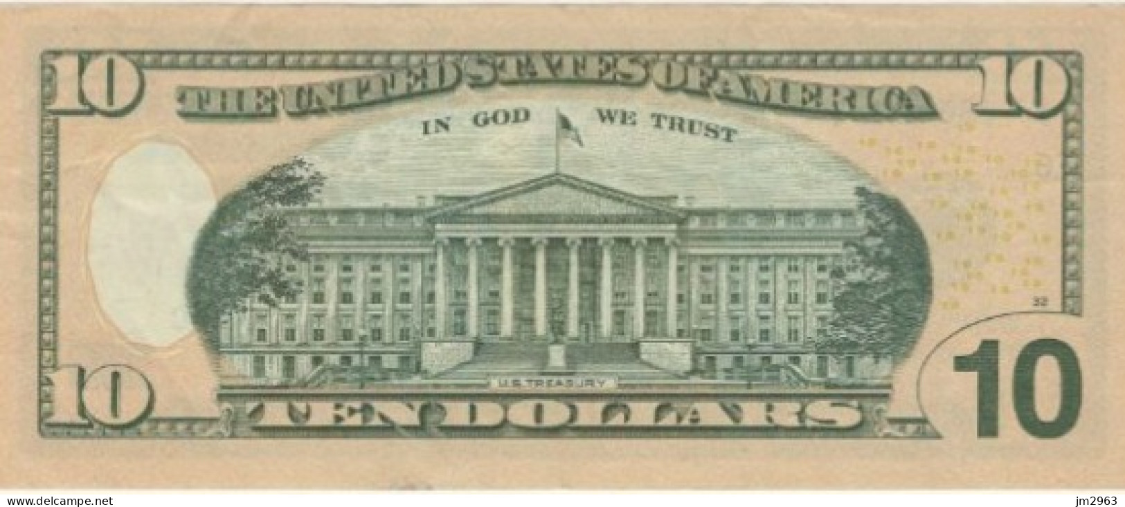 ETATS UNIS 10 DOLLARS VF 2013 F6 MF 03630039 C - Billets De La Federal Reserve (1928-...)