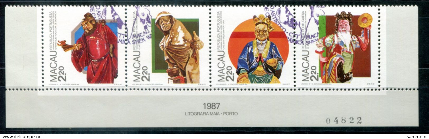 MACAO 569-572 ZDr. Canc. - Keramik, Ceramics, Céramique - MACAU - Used Stamps