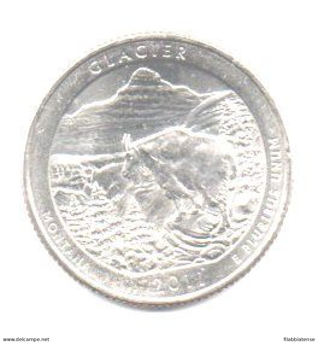 2011 - Stati Uniti 25 Cents - Quarter Glacier   D     ------ - 2010-...: National Parks