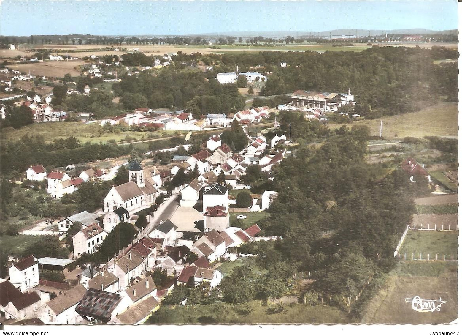 OSNY (95) Vue Générale Aérienne  CPSM GF - Osny