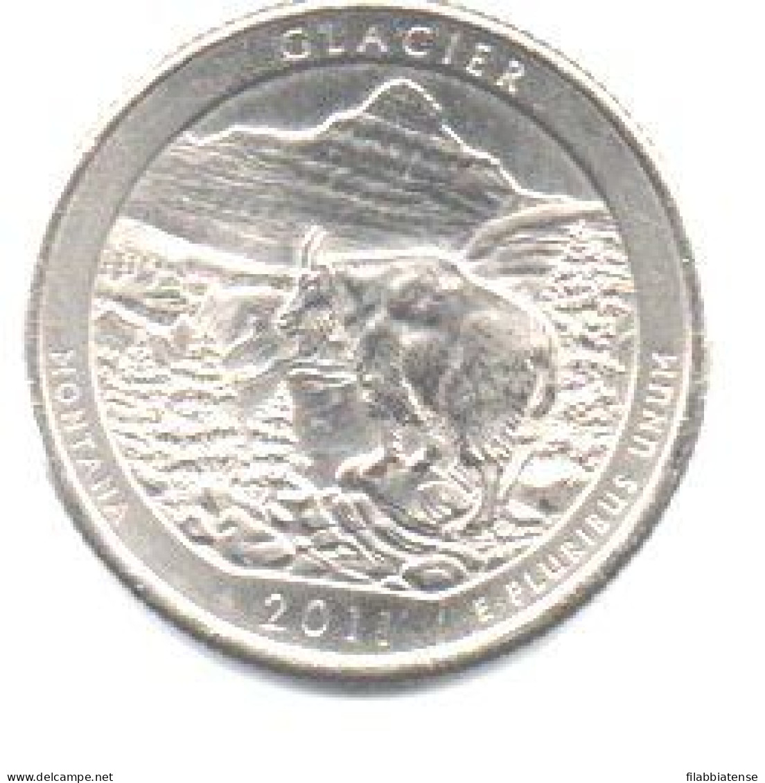2011 - Stati Uniti 25 Cents - Quarter Glacier   P     ------ - 2010-...: National Parks