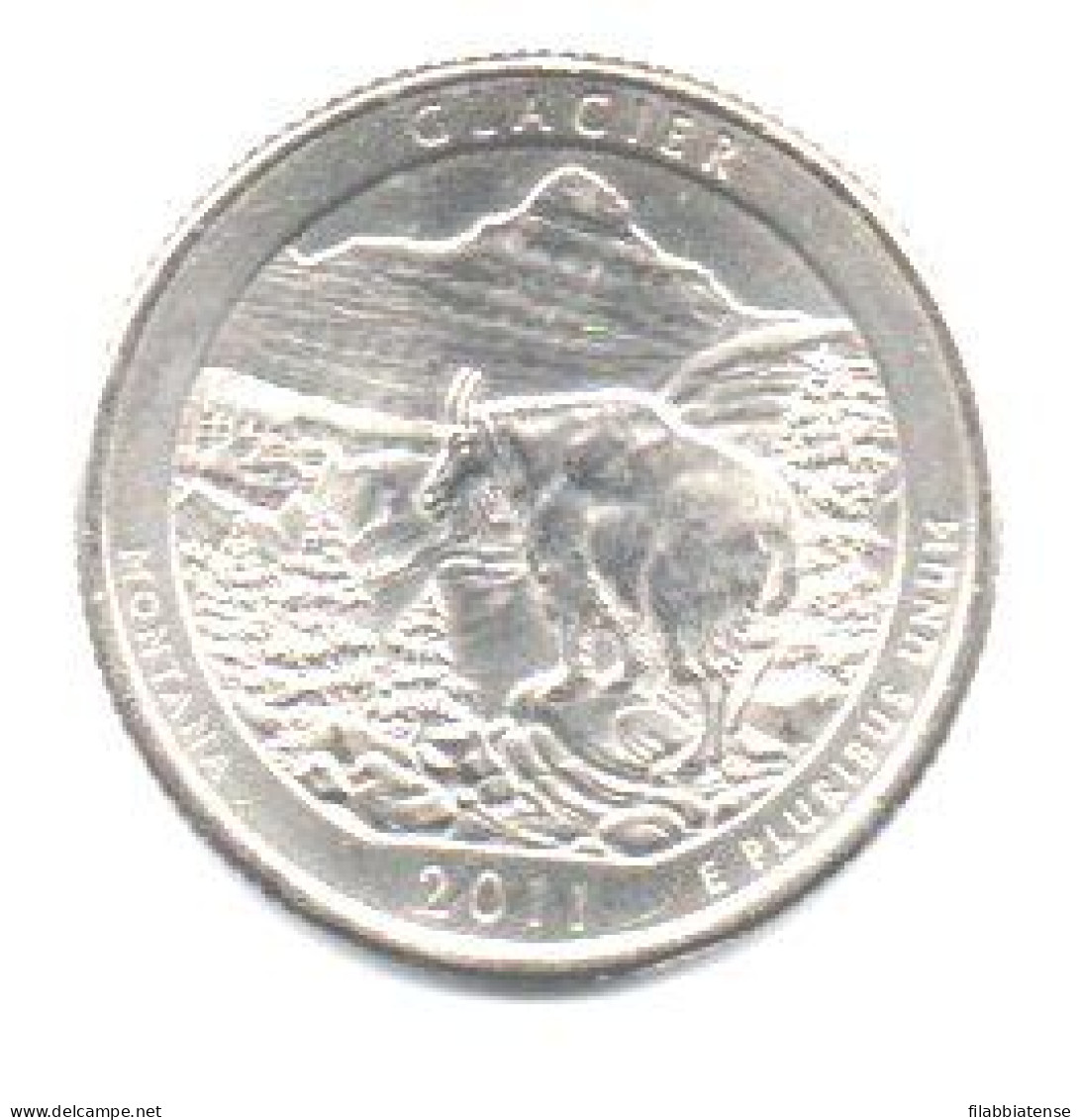 2011 - Stati Uniti 25 Cents - Quarter Glacier   P     ------ - 2010-...: National Parks