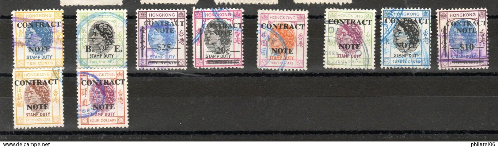 HONG KONG  TIMBRES FISCAUX - Used Stamps