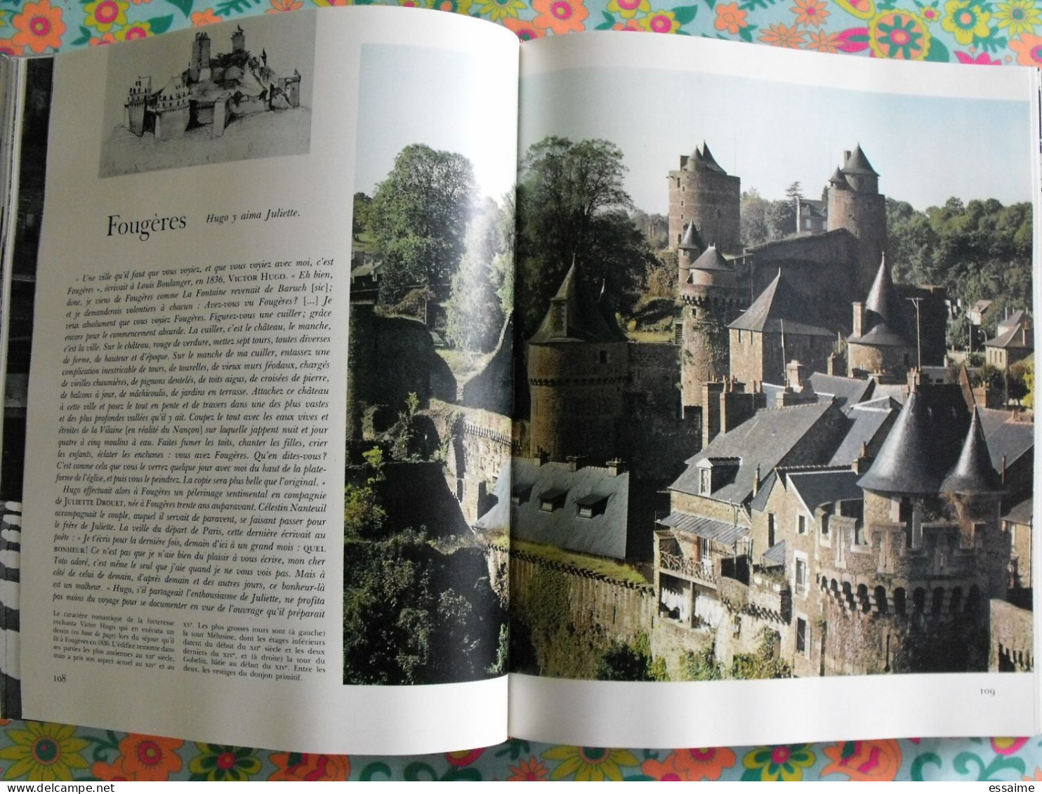 merveilles des châteaux de Bretagne et de Vendée. Hachette 1970. bretagne nantes poitou vendée. bien illustré