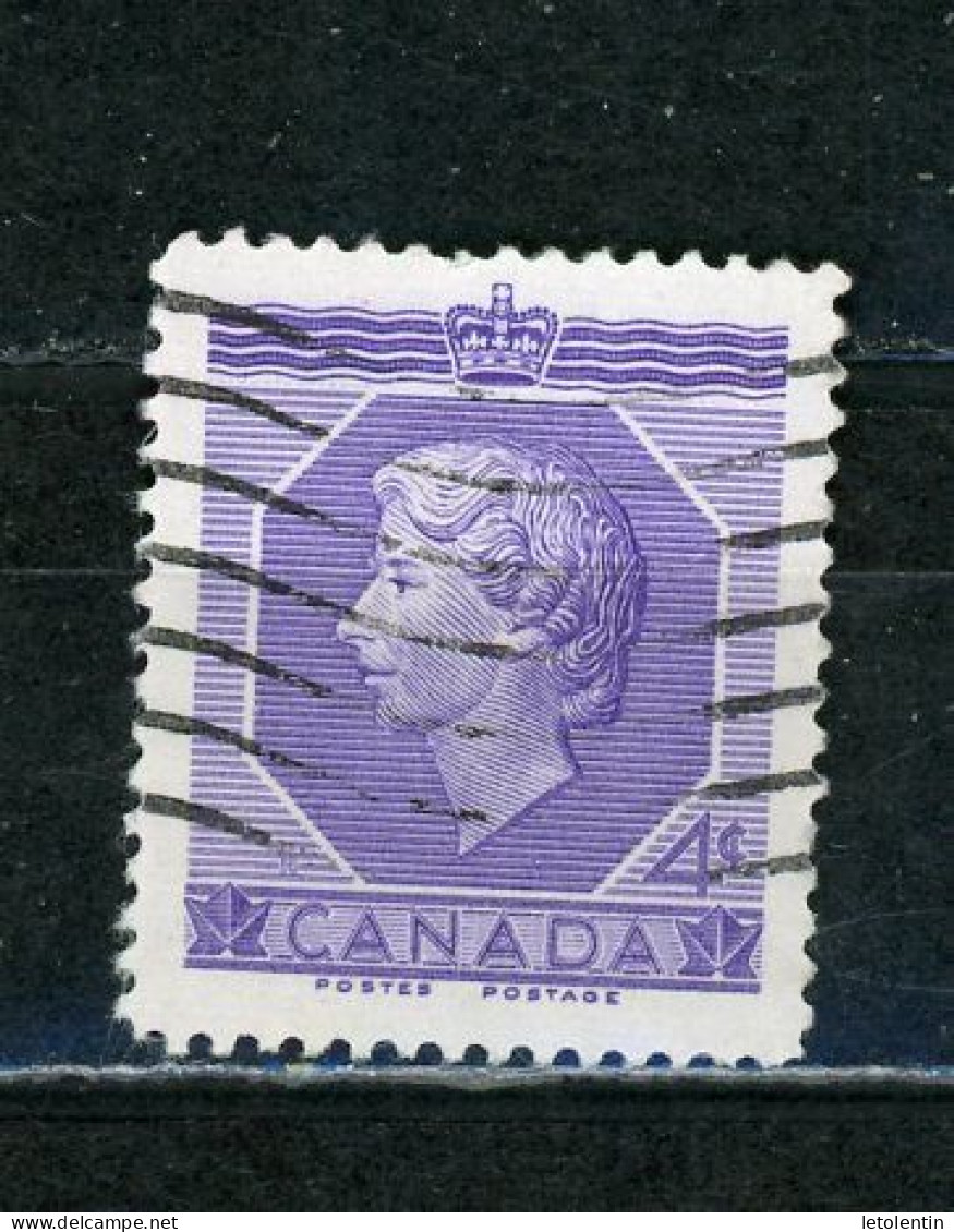 CANADA - ELISABETH II - N° Yvert 265 Obli. - Used Stamps