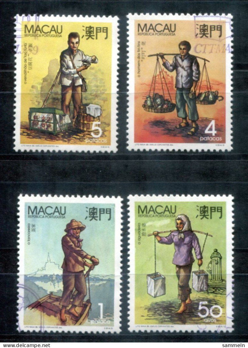 MACAO 612-615 Canc. - Wasserträger, Water Carrier, Porteur D'eau - MACAU - Used Stamps