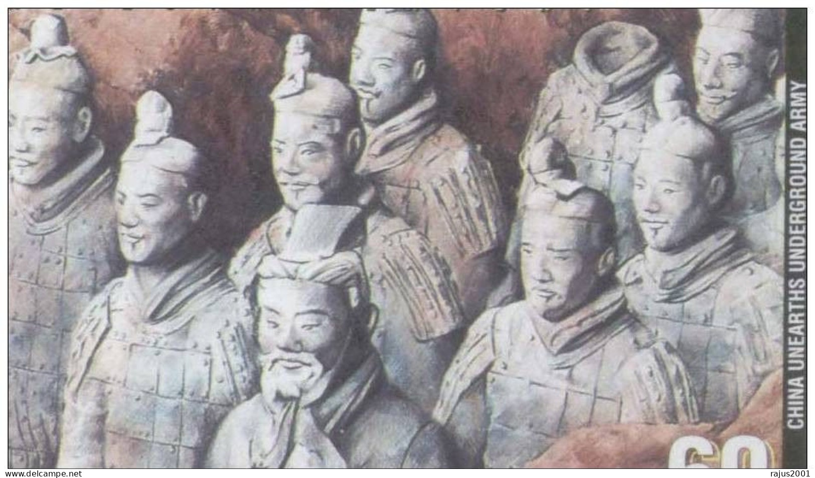 Life Size Terra Cotta Army Created Over 2000 Year Ago Is Unearthed At Xian Chinese City, Sculpture Marshall Island FDC - Mao Tse-Tung