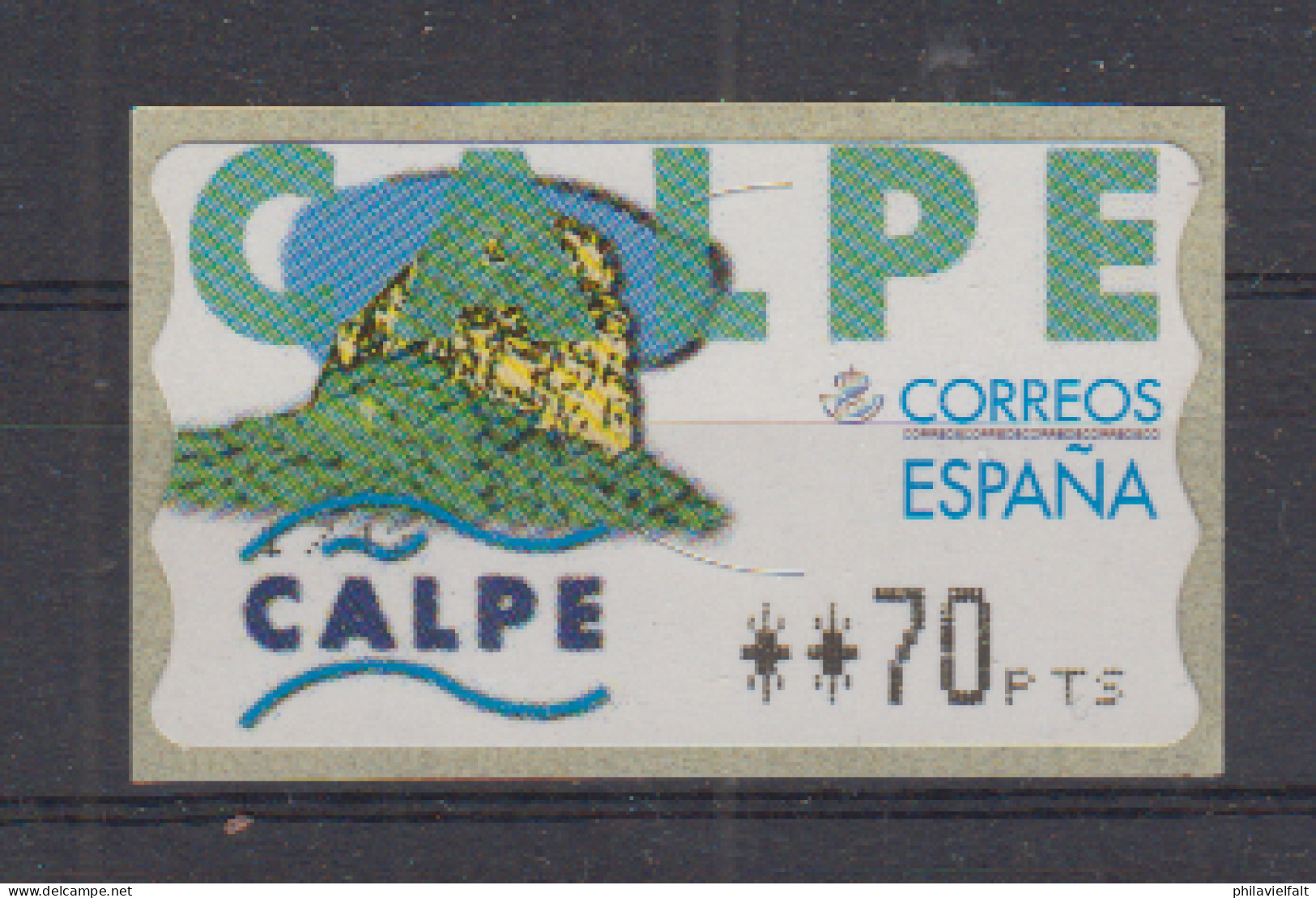 Spanien 1999 ATM MiNo. 27 " Calpe " Auf Träger, Seltenes Stück, Das Meistens Fehlt - Viñetas De Franqueo [ATM]