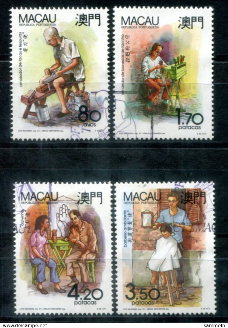 MACAO 668-671 Canc. - Handwerk, Handicraft, Artisanat  - MACAU - Used Stamps