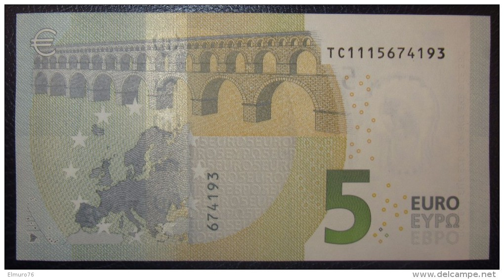5 EURO T003I6 Ireland Serie TC Draghi Perfect UNC - 5 Euro