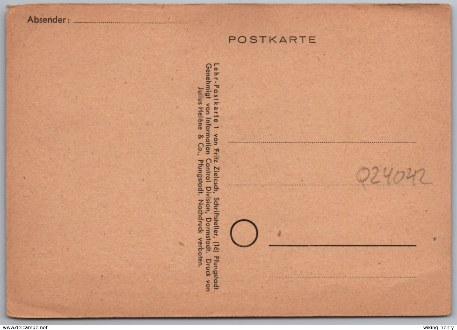 Pfungstadt - Lehr Postkarte 1   Weißt Du Das ... Betrifft Die USA Amerikaner Besser Kennenzulernen Ca. 1946 Bis 1950 - Pfungstadt