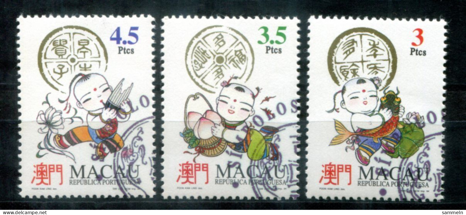 MACAO 776-778 Canc. - Kunst, Art - MACAU - Used Stamps