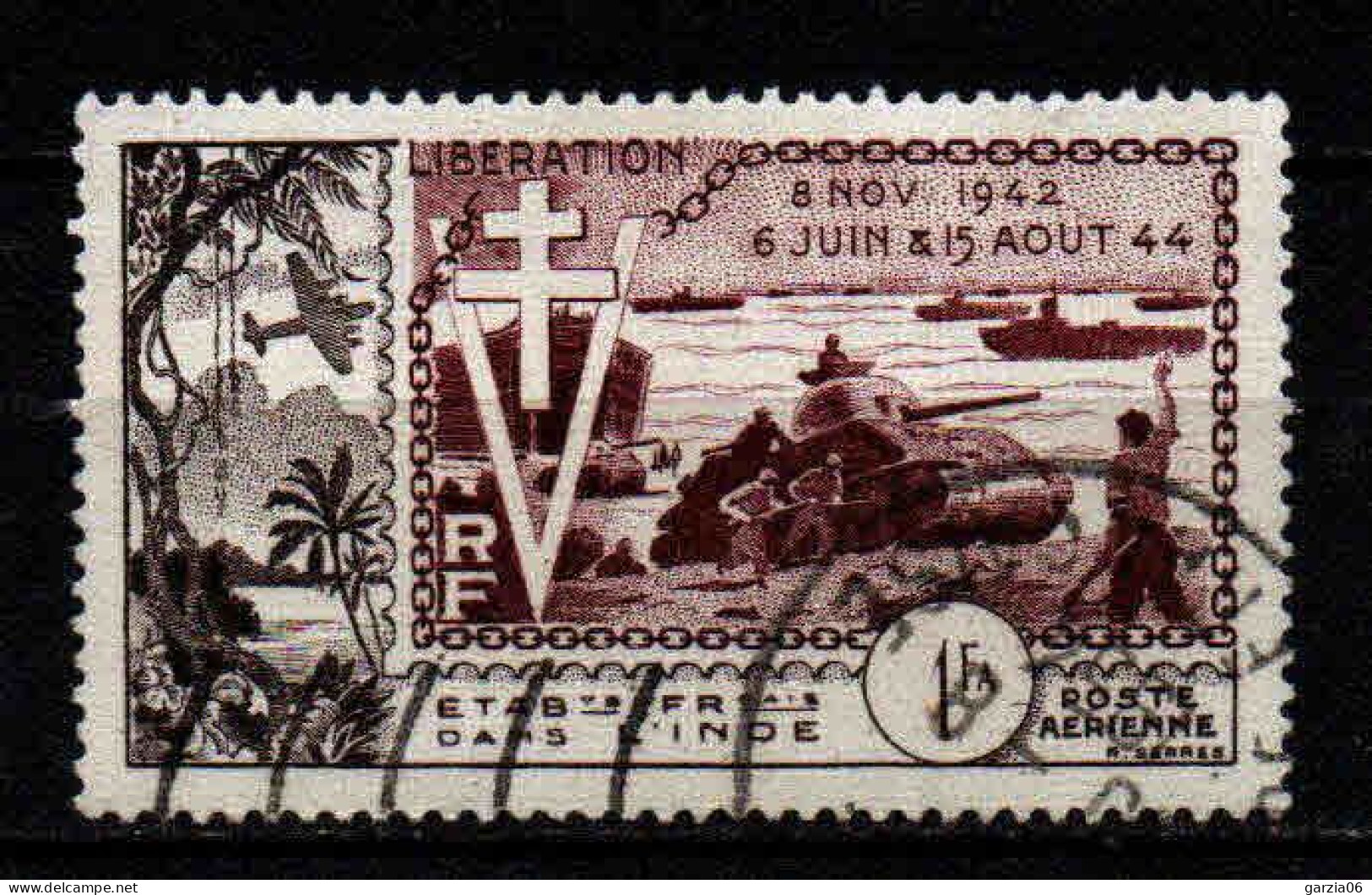 Inde - 1954 - Libération  - PA 22  - Oblit - Used - Used Stamps